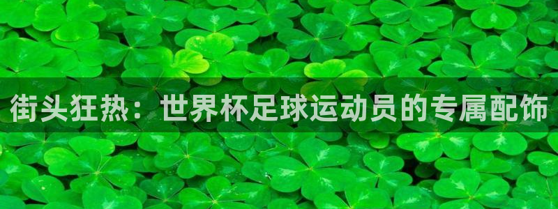 2026世界杯官网入口:街头狂热:世界杯足球运动员的专属配饰